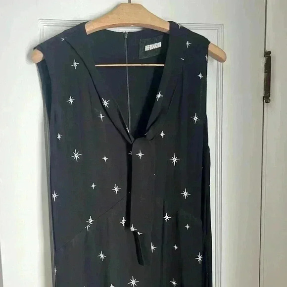 Reformation Black Star Print Dress - Picture 5 of 8